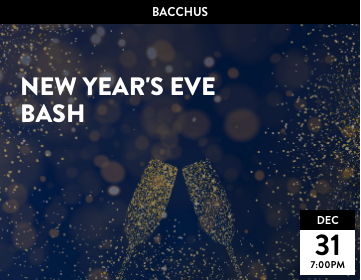 Bacchus New Year's Eve Bash - Dec 31, 2023 at 6pm